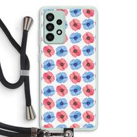 Klaproosjes: Samsung Galaxy A52s 5G Transparant Hoesje met koord Klaproosjes: Samsung Galaxy A52s 5G Transparant Hoesje met koord