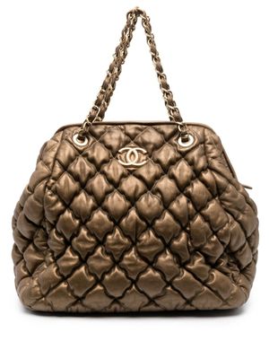 CHANEL Pre-Owned sac cabas à matelassage losanges (2009-2010) - Or