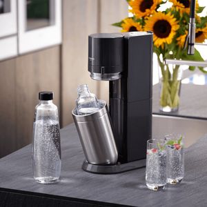 SodaStream Duo Titan Promo-Pack 2 glazen karaffen 1l + 1 fuse 1l