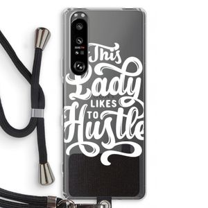 Hustle Lady: Sony Xperia 1 III Transparant Hoesje met koord