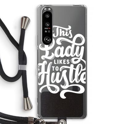 Hustle Lady: Sony Xperia 1 III Transparant Hoesje met koord