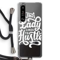 Hustle Lady: Sony Xperia 1 III Transparant Hoesje met koord
