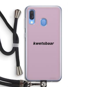kwetsbaar: Samsung Galaxy A40 Transparant Hoesje met koord