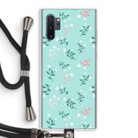 Small white flowers: Samsung Galaxy Note 10 Plus Transparant Hoesje met koord