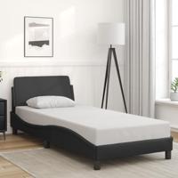 Bedframe "Dover" kunstleer zwart 90x200 cm