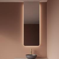 Badkamerspiegel Gliss Design Lucis | 50x140 cm | Verticaal | Indirecte LED verlichting | Sensor bediening | Met spiegelverwarming Badkamerspiegel Gliss Design Lucis | 50x140 cm | Verticaal | Indirecte LED verlichting | Sensor bediening | Met spiegelverwarming