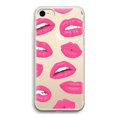 Bite my lip: iPhone 7 Transparant Hoesje