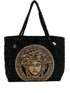 Versace sac cabas Icon en éponge - Noir