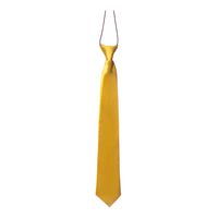 Carnaval verkleed accessoires stropdas zijdeglans - goud - polyester - heren/dames   -