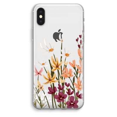 Painted wildflowers: iPhone XS Max Transparant Hoesje