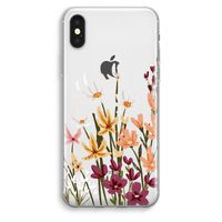 Painted wildflowers: iPhone XS Max Transparant Hoesje