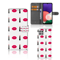 Samsung Galaxy A22 5G Telefoon Hoesje Lipstick Kiss