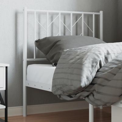 Hoofdbord 75 cm metaal wit