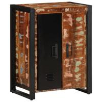 Dressoir 55x35x70 cm massief gerecycled hout meerkleurig