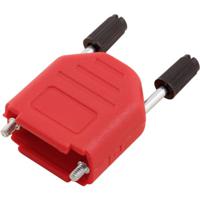 encitech DPPK09-R-K 6353-0103-01 D-sub behuizing Aantal polen: 9 Kunststof 180 ° Rood 1 stuk(s)