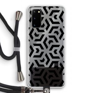 Crazy pattern: Samsung Galaxy S20 Transparant Hoesje met koord