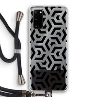 Crazy pattern: Samsung Galaxy S20 Transparant Hoesje met koord
