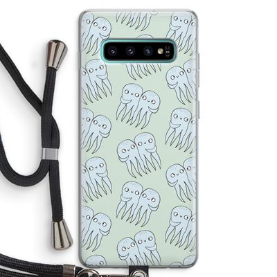 Octopussen: Samsung Galaxy S10 Plus Transparant Hoesje met koord