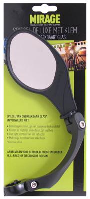 Mirage stuurspiegel links 9 cm zwart