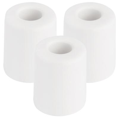 Benson Deurbuffers / deurstoppers rubbers - 3x - wit -35 x 30 mm - met schroefbevestiging