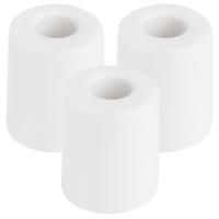Benson Deurbuffers / deurstoppers rubbers - 3x - wit -35 x 30 mm - met schroefbevestiging