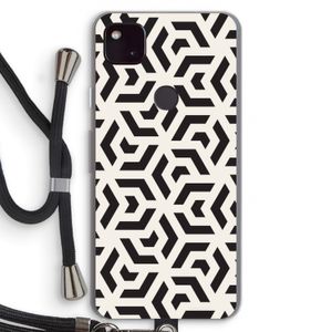 Crazy pattern: Pixel 4a 5G Transparant Hoesje met koord