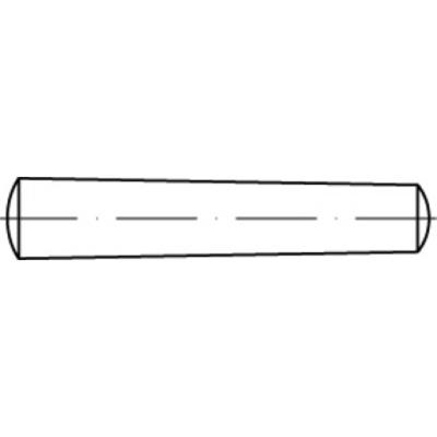 TOOLCRAFT TO-9982170 Conische pen 20 mm Staal 10 stuk(s)