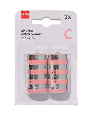 HEMA C alkaline extra power batterijen - 2 stuks