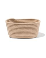 HEMA Mand 23x11cm touw beige-bruin HEMA Mand 23x11cm touw beige-bruin