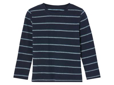 lupilu Baby shirt (110/116, Strepen wit/marine)
