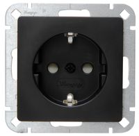 Kopp HK05 - stopcontact 1-voudig geaard mat-zwart inbouw