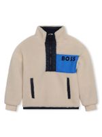 BOSS Kidswear sweat à design colour block - Tons neutres