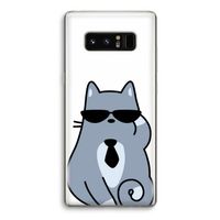 Cool cat: Samsung Galaxy Note 8 Transparant Hoesje