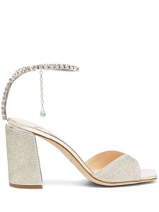 Jimmy Choo sandales Saeda 85 mm en cuir - Or