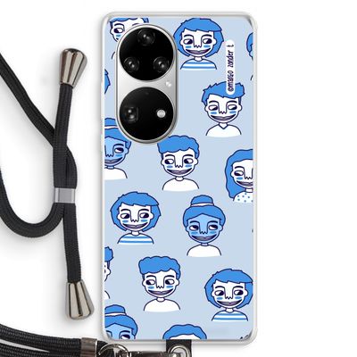 Gezichtjes: Huawei P50 Pro Transparant Hoesje met koord