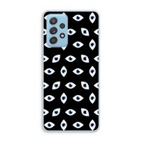 Eyes pattern: Samsung Galaxy A73 Transparant Hoesje