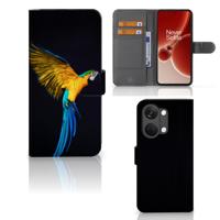 OnePlus Nord 3 | Telefoonhoesje | Met pasjeshouder | Papegaai