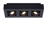 Lucide XIRAX - Plafondspot - LED Dim to warm - GU10 - 3x5W 2200K/3000K - Zwart - thumbnail