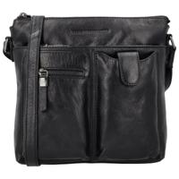 Hide & stitches porto schoudertas-Black Hide & stitches porto schoudertas-Black