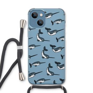 Narwhal: iPhone 13 Transparant Hoesje met koord