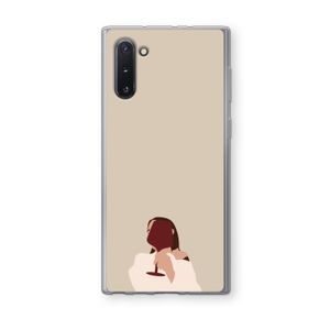 I drink wine: Samsung Galaxy Note 10 Transparant Hoesje