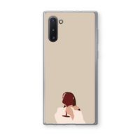 I drink wine: Samsung Galaxy Note 10 Transparant Hoesje