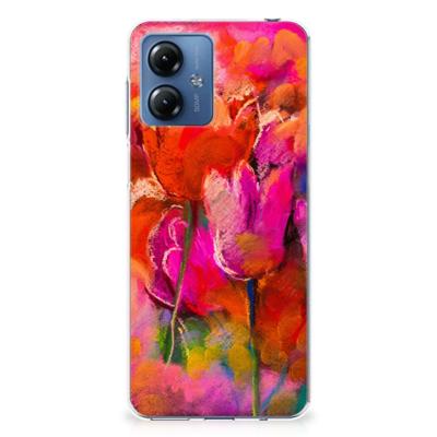 Smartphone hoesje Motorola Moto G14 Tulips