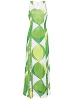 PUCCI robe longue à design évasé - Vert