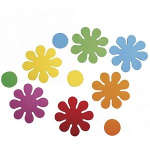 Crepla ponsdeeltjes bloemen zelfklevend 80 stuks
