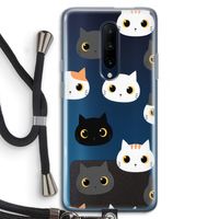 Katten: OnePlus 7 Pro Transparant Hoesje met koord
