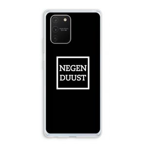Negenduust black: Samsung Galaxy S10 Lite Transparant Hoesje