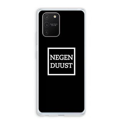Negenduust black: Samsung Galaxy S10 Lite Transparant Hoesje