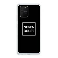 Negenduust black: Samsung Galaxy S10 Lite Transparant Hoesje