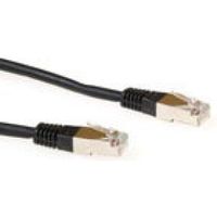 ACT Zwarte 2 meter LSZH F/UTP CAT5E patchkabel met RJ45 connectoren